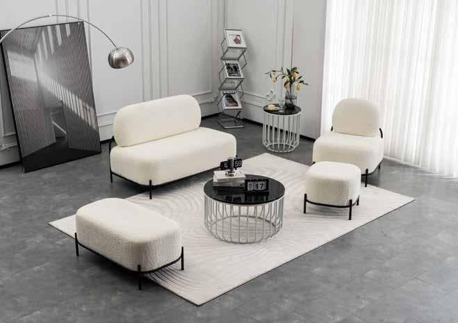 Matching companion collection tracking ottoman block section